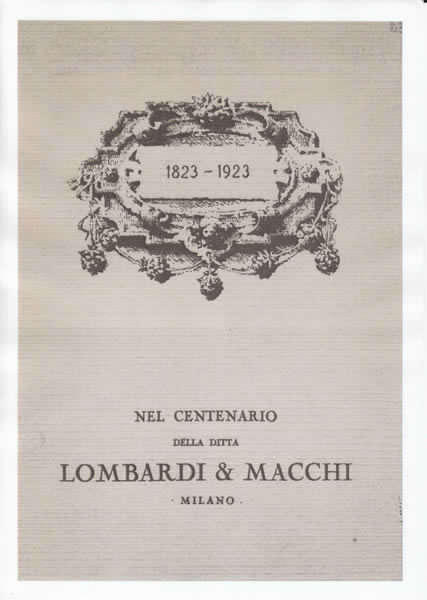 Centenario ditta Lombardi e Macchi